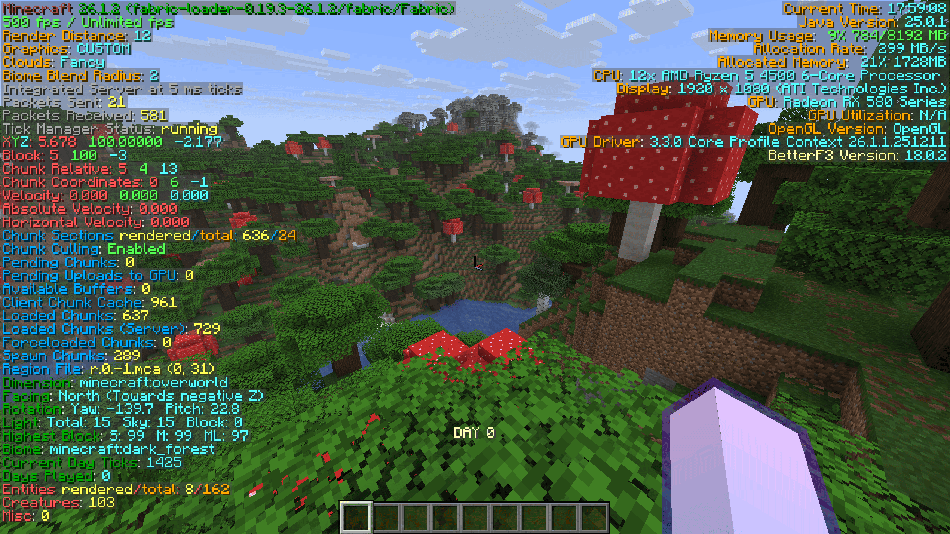 You can find the fps counter in the left corner