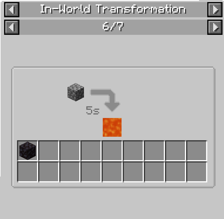 Throwing items into lava (Recipes requiring lava are immune to fire damage)