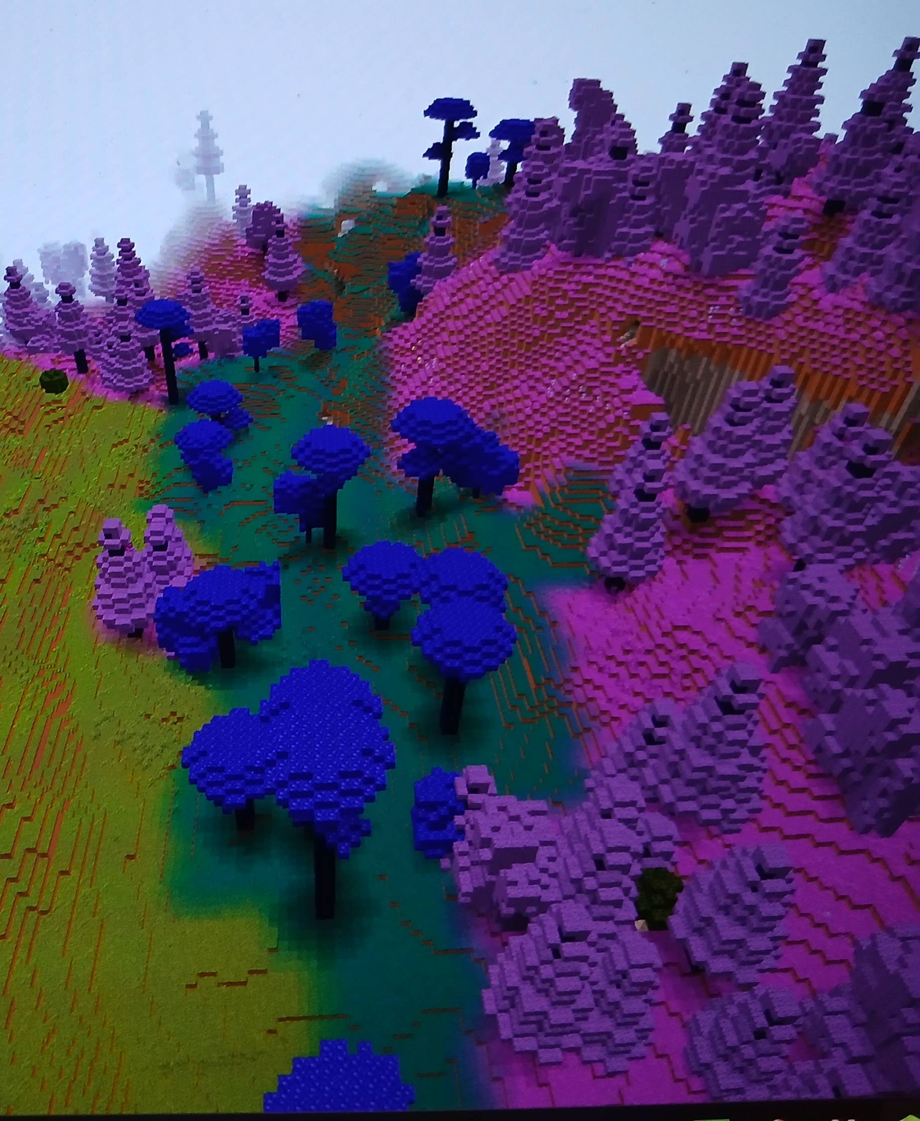 A Caelum forest bordering a Gloam forest!