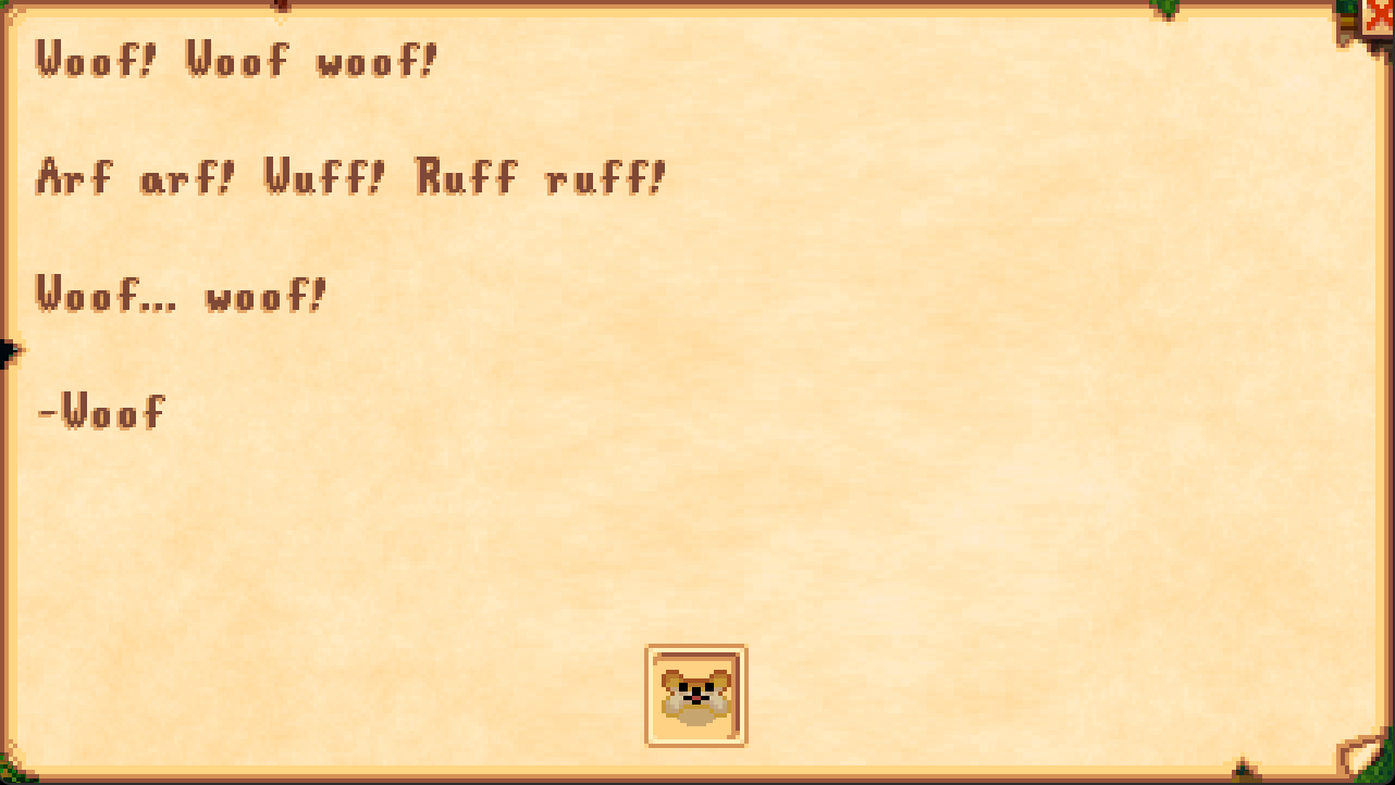 Dog Letter