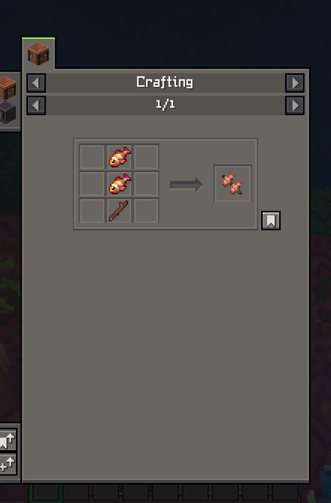 Thumbnail crafting recipe for cooked tropical fish kebab