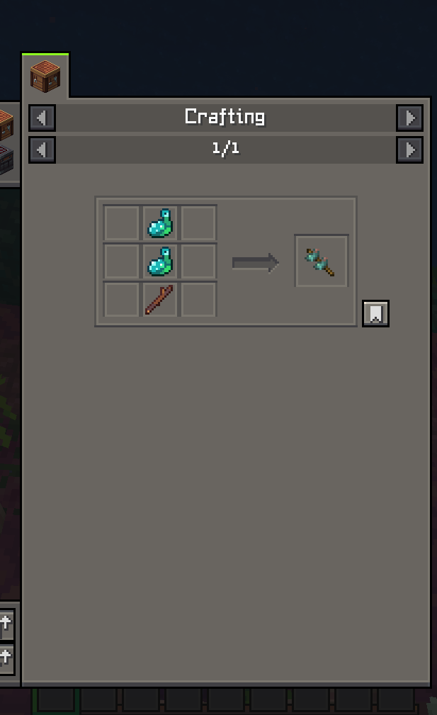 Thumbnail crafting recipe for cooked glow squid kebab
