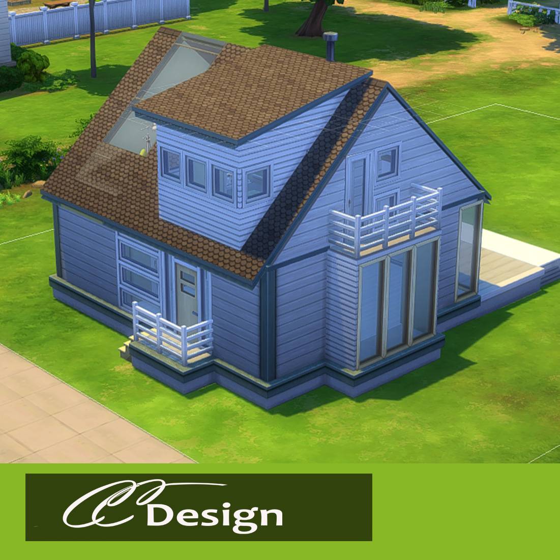 - 1 bathroom - Bedroom - 2 floors - Price: 34,000 - Base game compatible - No CC or mods