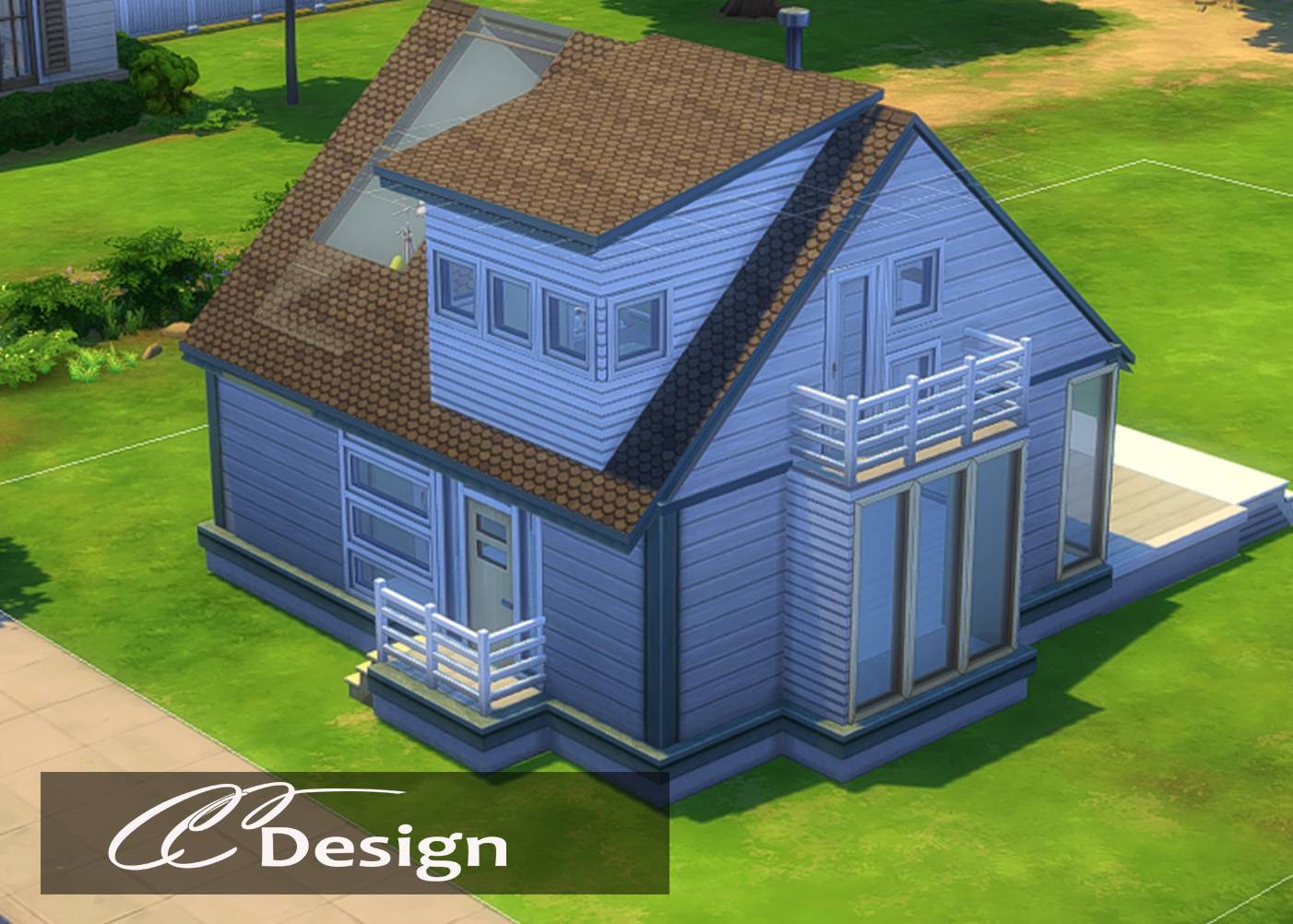 - 1 bathroom - Bedroom - 2 floors - Price: 34,000 - Base game compatible - No CC or mods