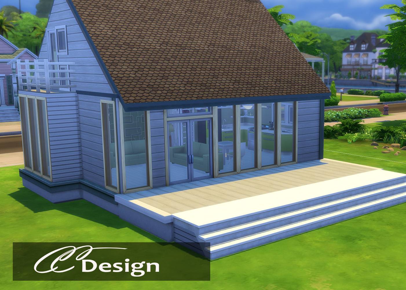 - 1 bathroom - Bedroom - 2 floors - Price: 34,000 - Base game compatible - No CC or mods