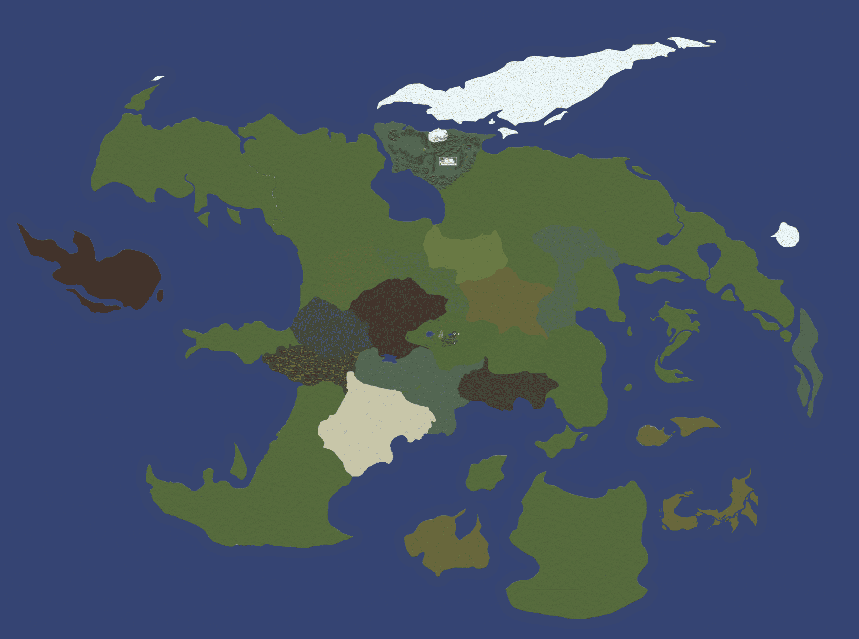 World Map of Lore. Current areas implemented are Astravia and bits of Greenguard