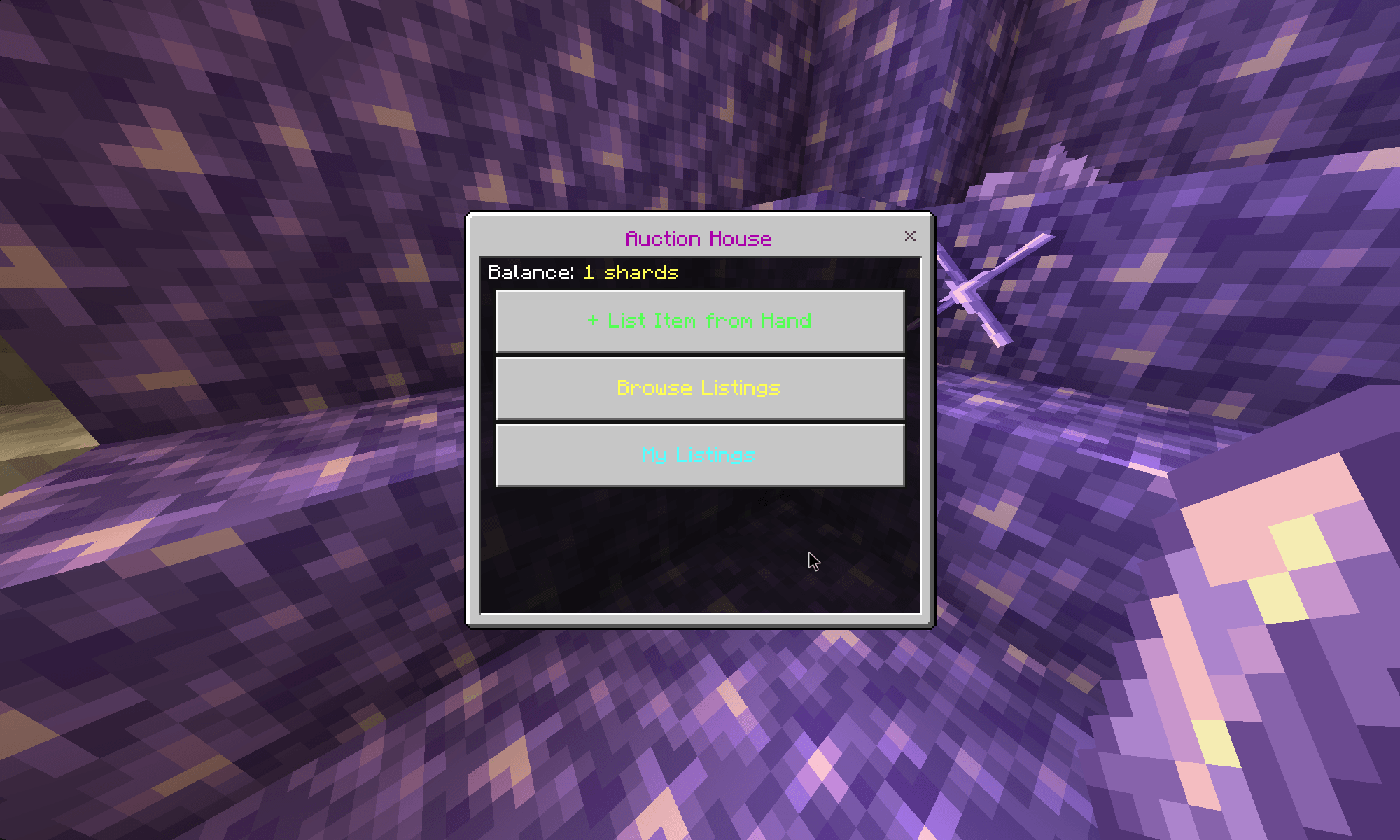 Thumbnail auction house home screen