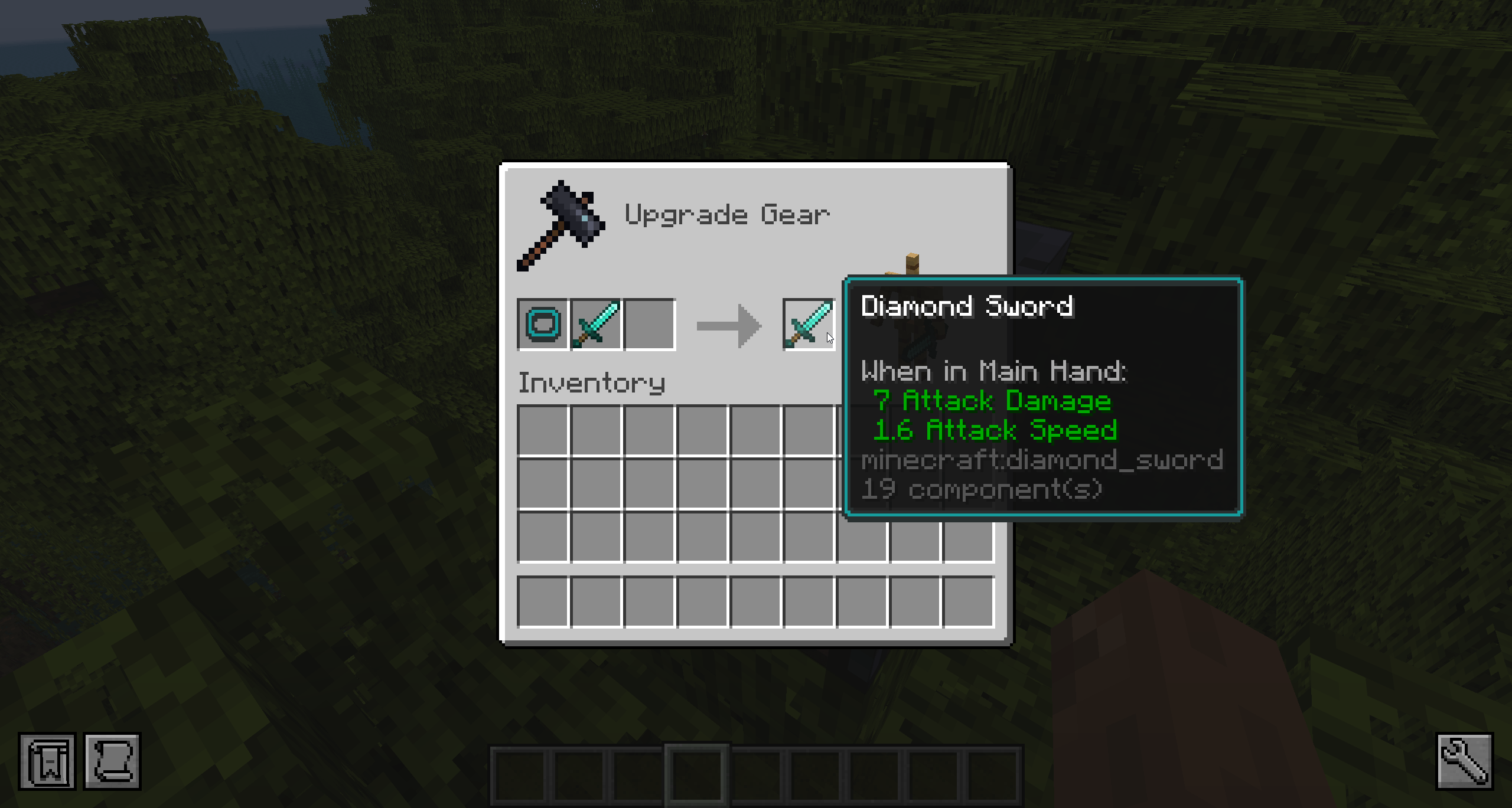 Apply frames using the smithing table.