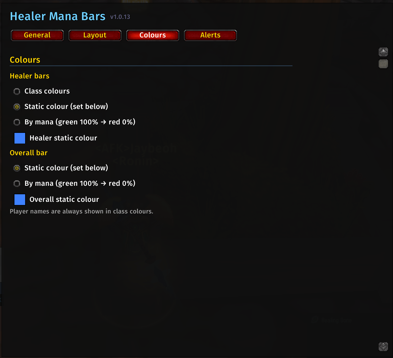 Healer Mana Bars TBC Anniversary