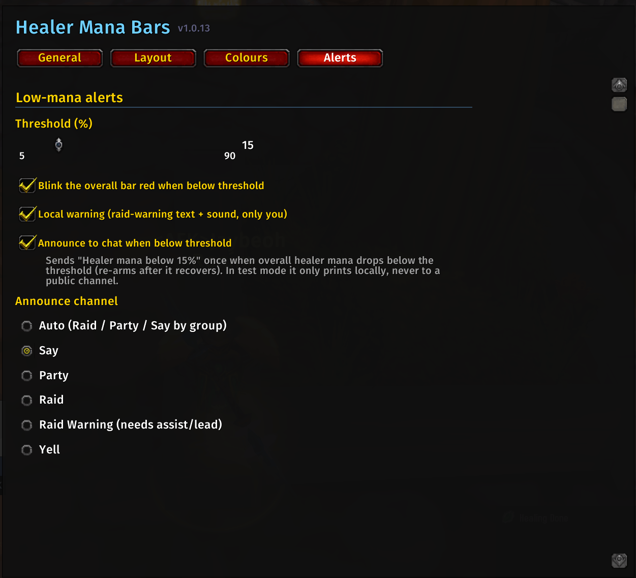 Healer Mana Bars TBC Anniversary