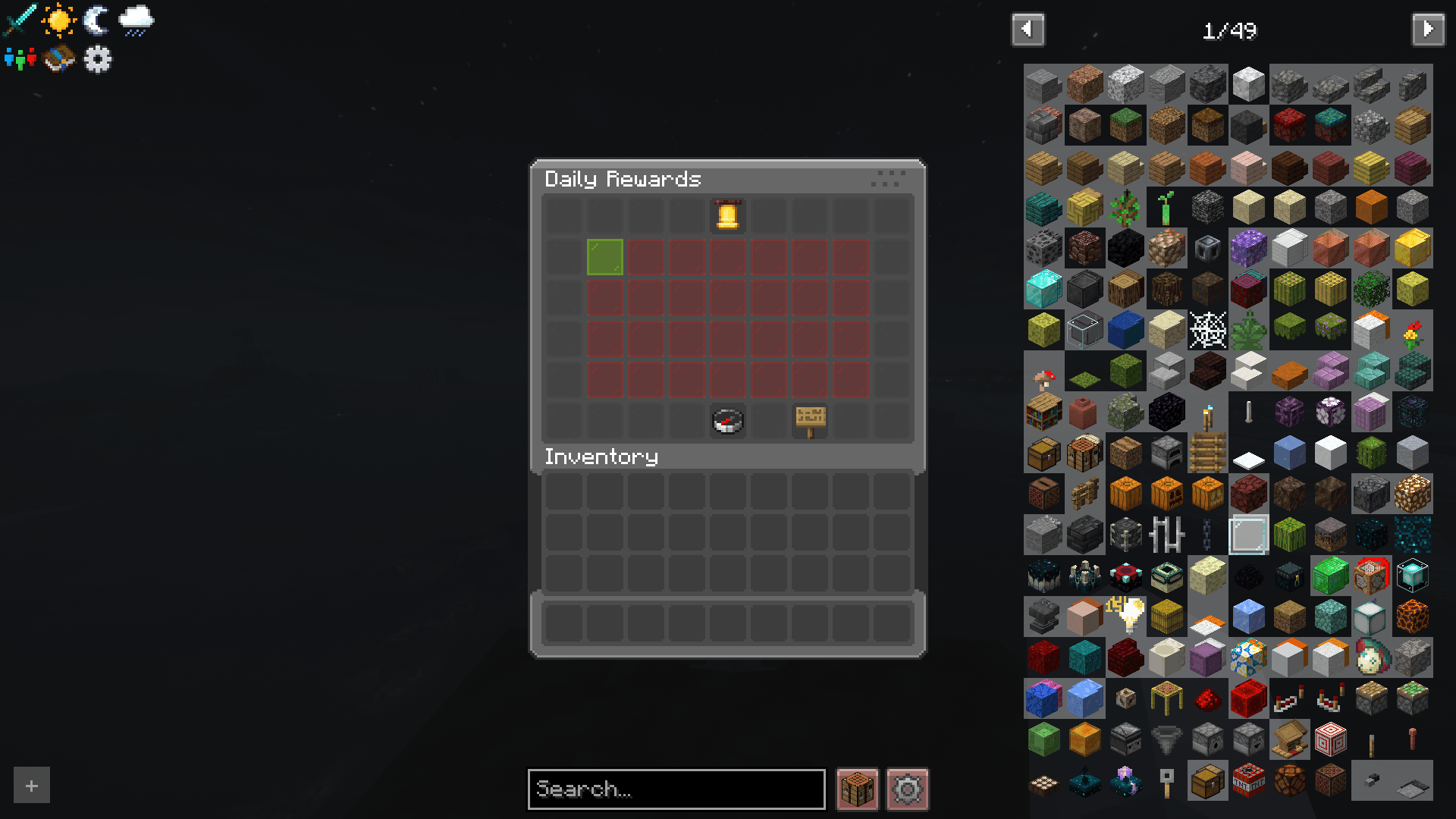 Dynamic 28-day grid that automatically adapts to the number of configured daily rewards.