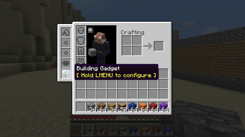 When placed in a bauble slot, the gadget can act directly on blocks in the hotbar, no need to select the tool or pick your block manually!