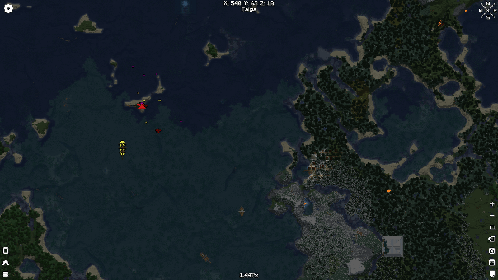 Thumbnail Xaero's World Map mod + Xaero's Minimap mod