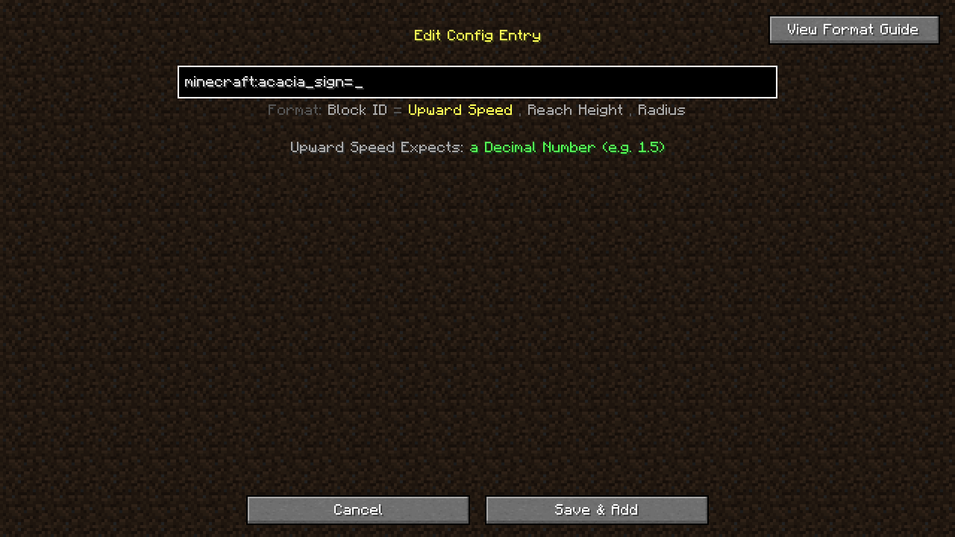 Thumbnail It shows you which variable you need to add, what it expects and what the delimiter (separator between variables) should be