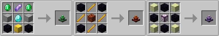 Thumbnail These are the recipes for the shrines. The Final (Primordial Shrine) is not craftable and must be found in the overworld.