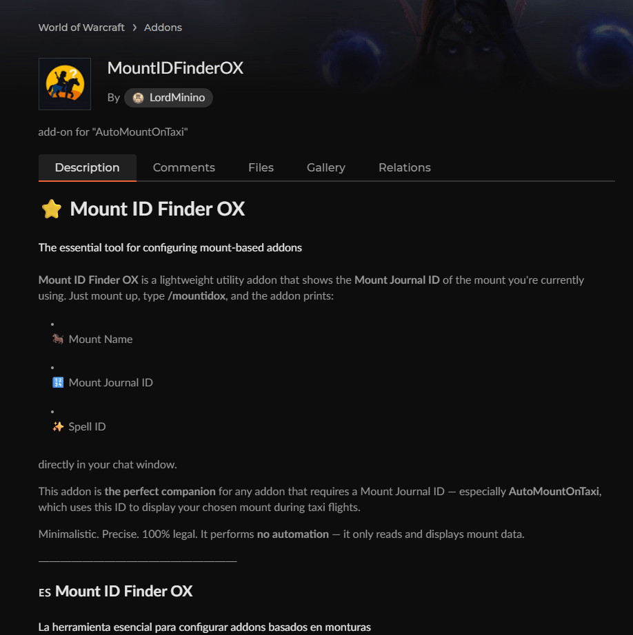 complemento para obtener el ID de tu montura preferida.png