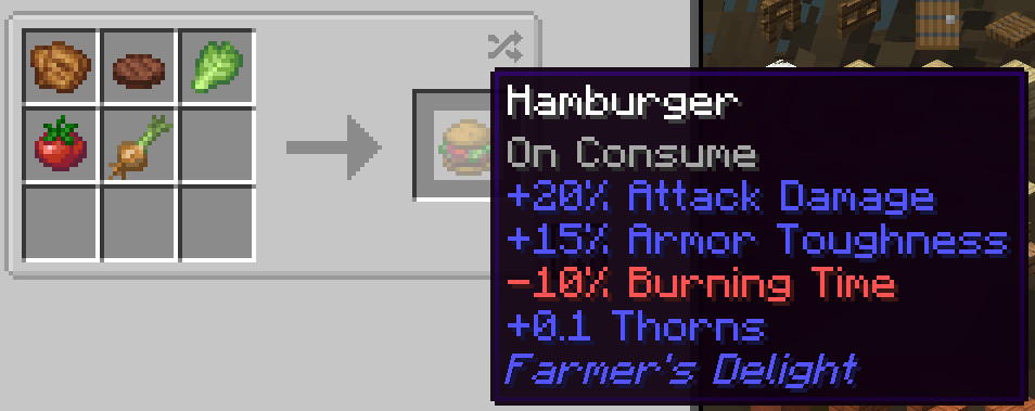 Thumbnail Hamburguer gets the sum of the ingredients' attributes