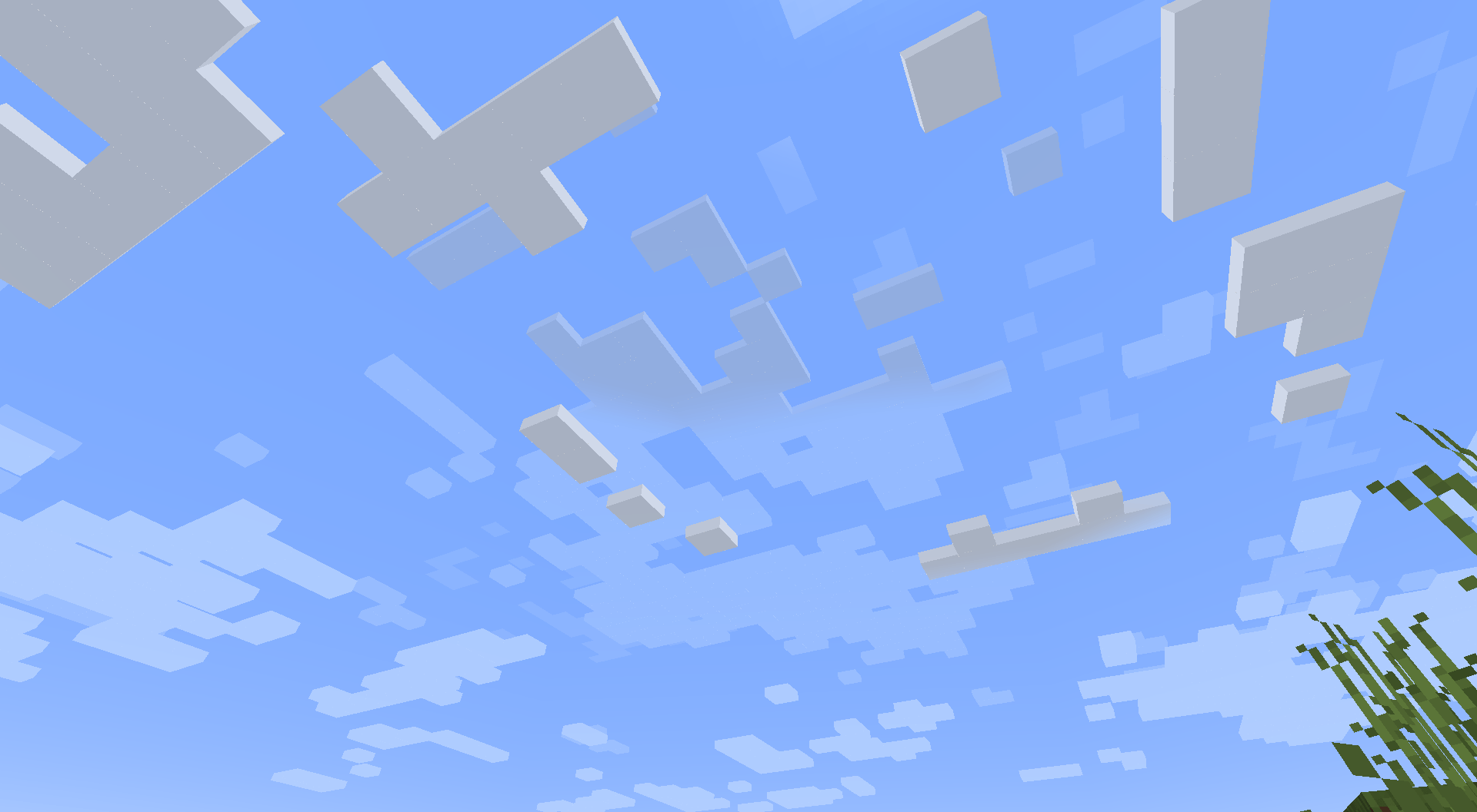 How the clouds look under the default configuration settings