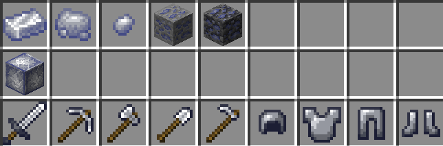 Level between iron and diamond