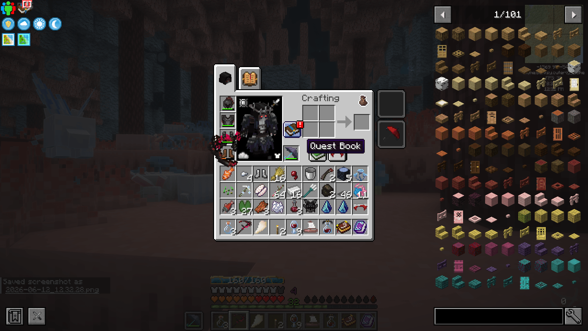 Thumbnail Useful shortcut button for the Quest Book