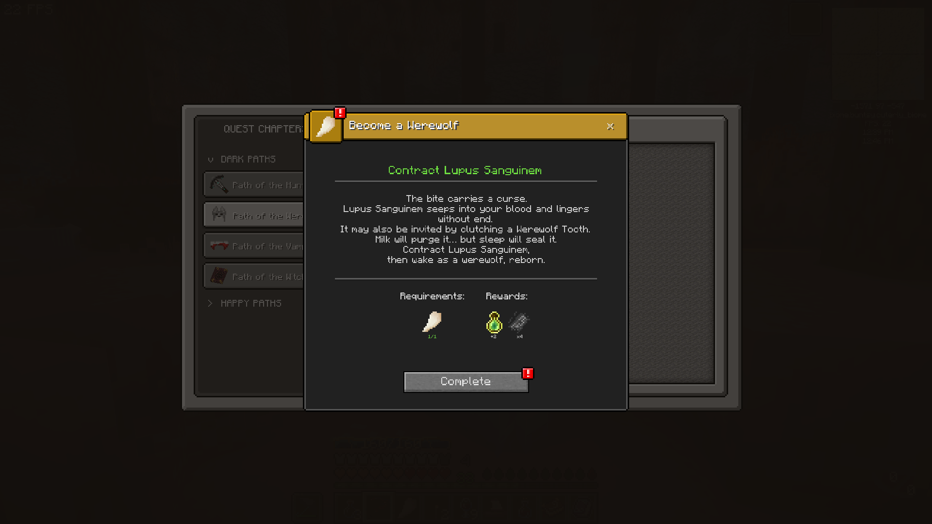 Thumbnail When you have completed the requirements, a quest can be handed in.