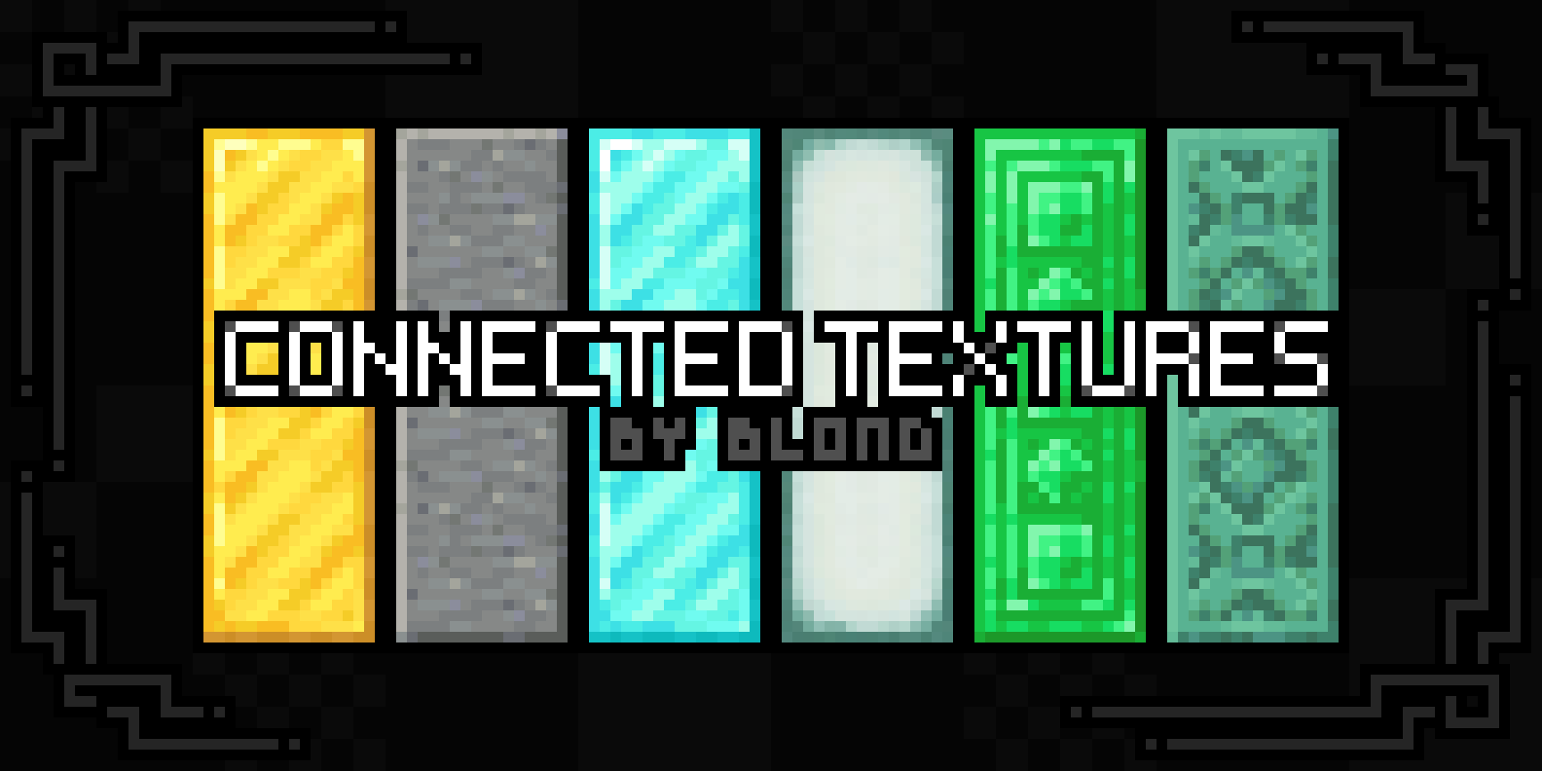 The cover image for the resource pack, featuring a bunch of connected textures.