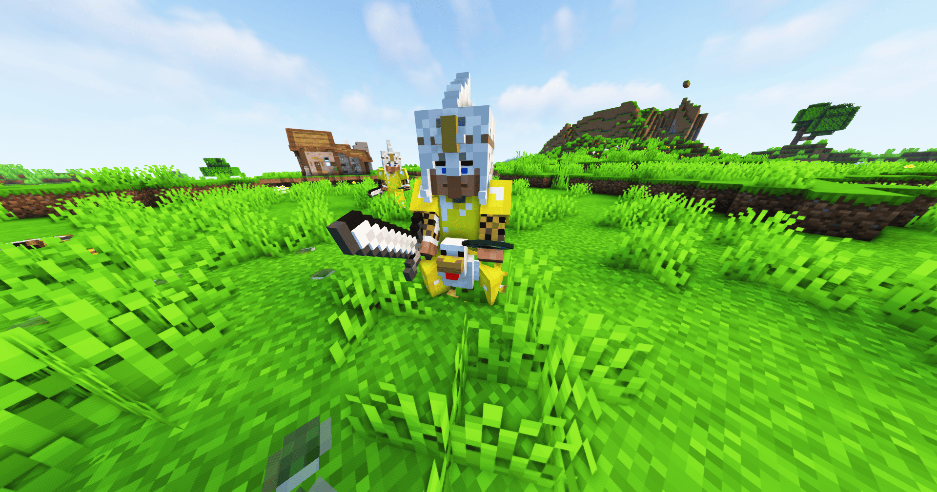 Thumbnail Villager Scout mounted in a chicken