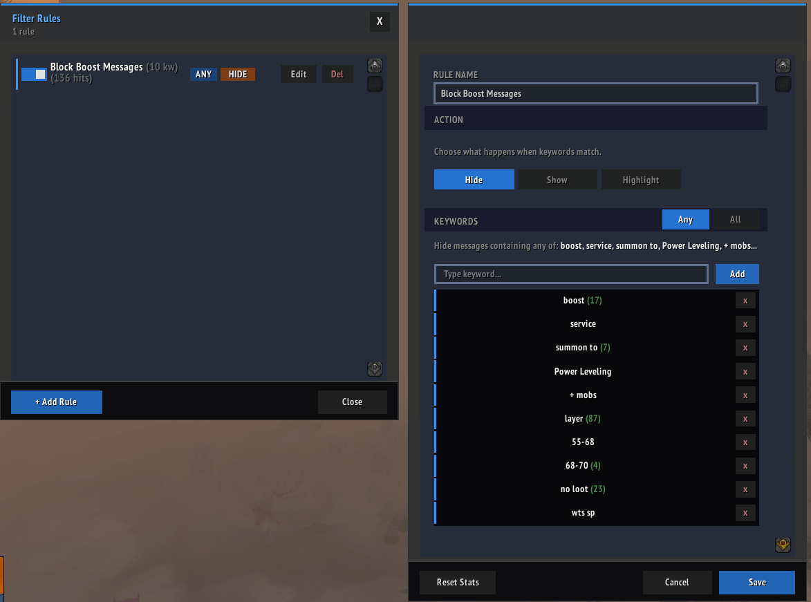 Bullshfter's TBC Chat Pro