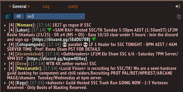 Bullshfter's TBC Chat Pro