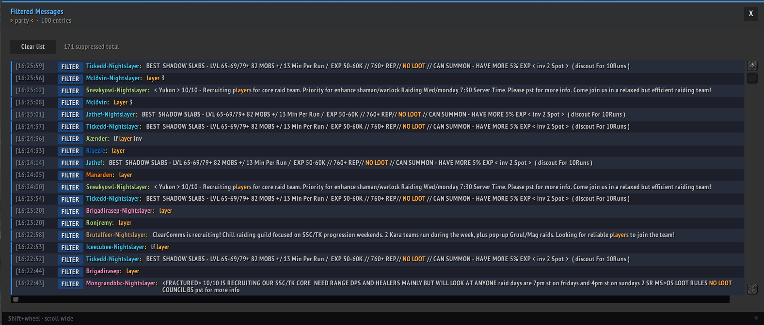 Bullshfter's TBC Chat Pro