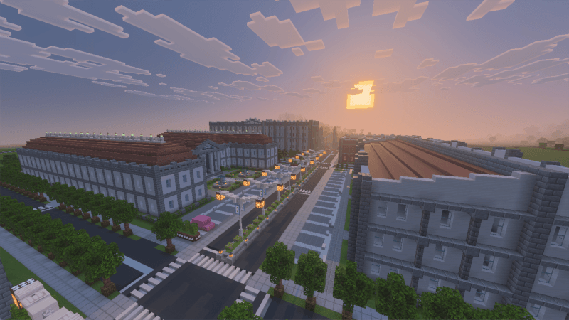 A medium-density town located northeast of Smyrtown