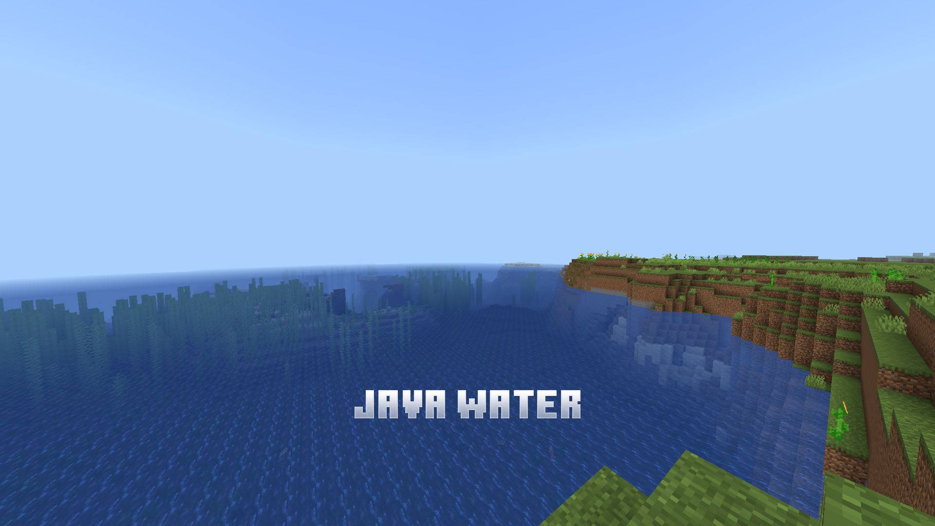 MCPE 1.26+ Java Edition Water