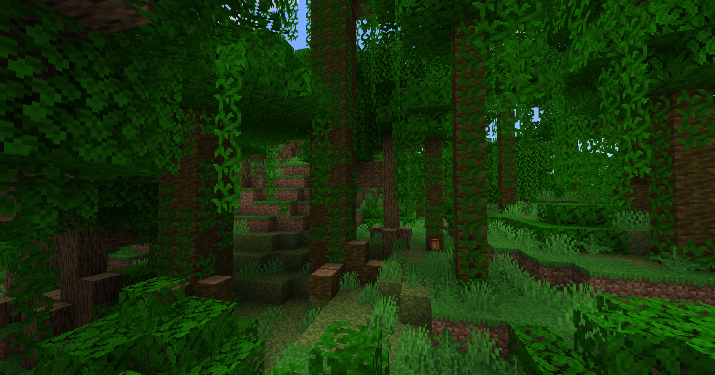 Large Jungle Trees now have gnarly roots to make them feel more gigantic.