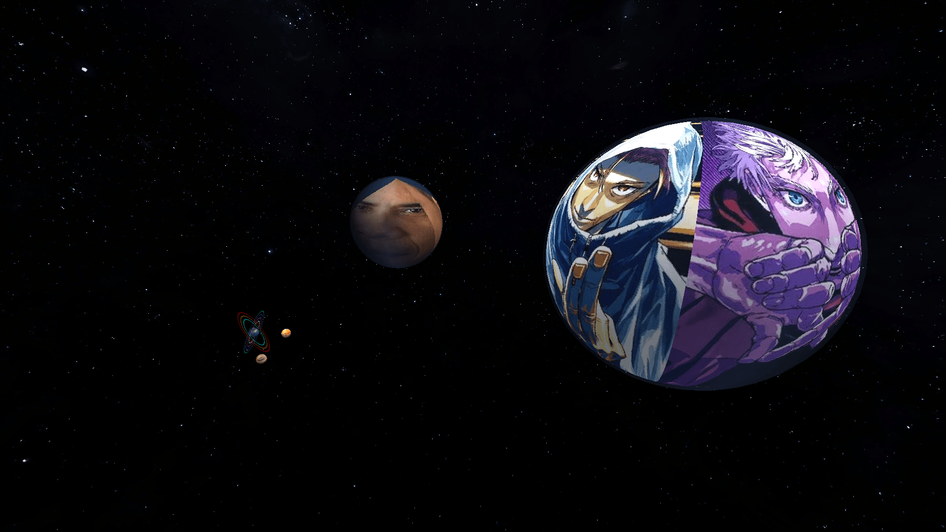 You can choose custom textures for your planets