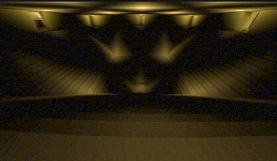 A huge place and kinda dark 0=
