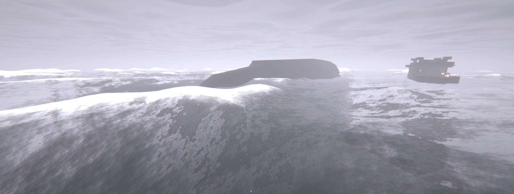 Ocean Photo with Sea Monster
