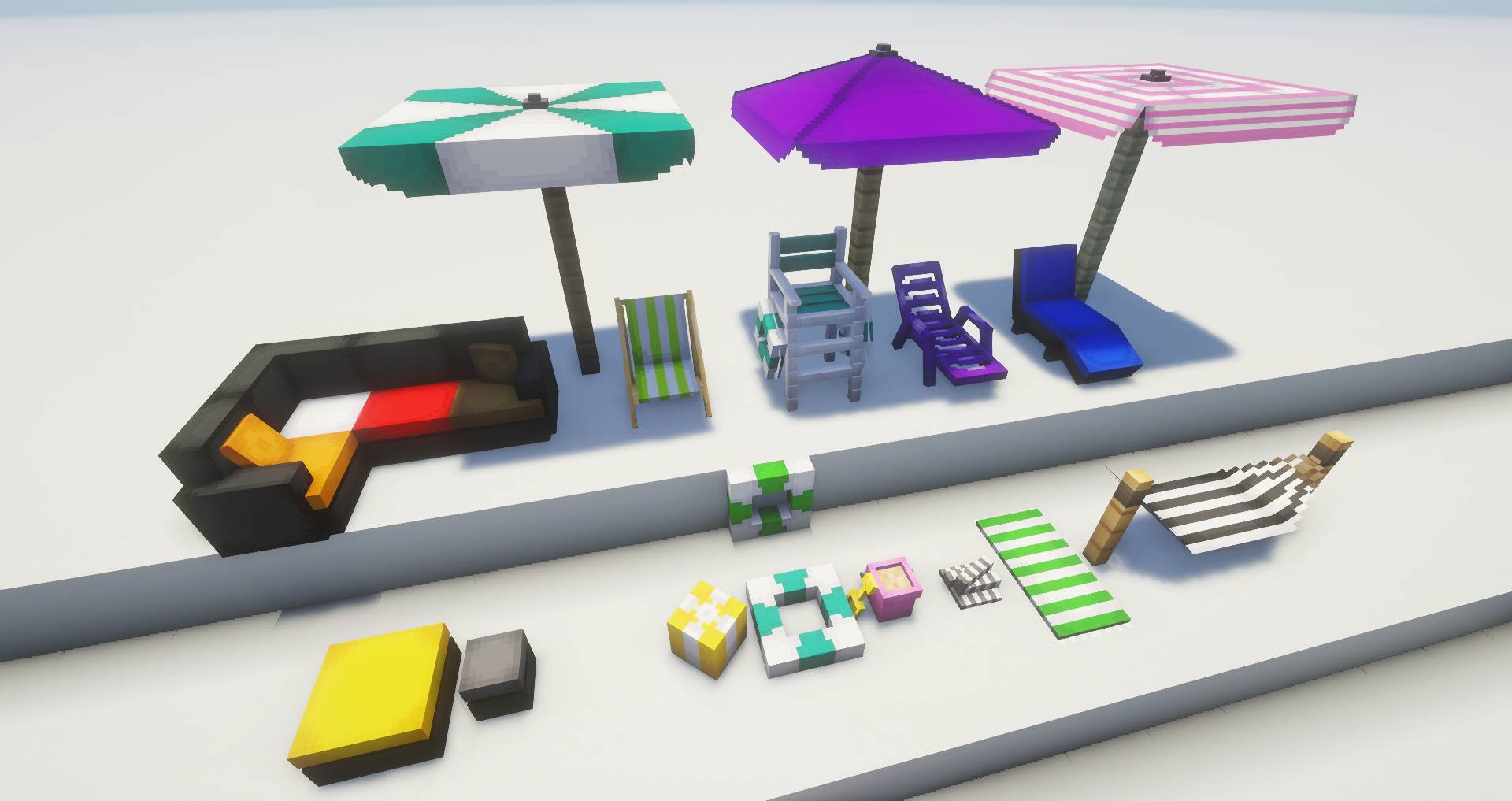 Dyeable decors and furniture to spice up your colorful world !!