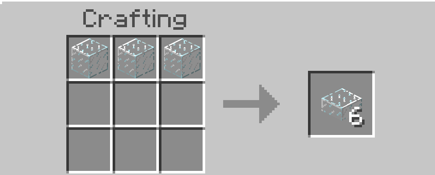 glass slab crafting recipe