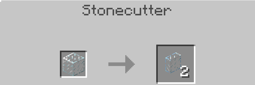 vertical glass slab stonecutter recipe