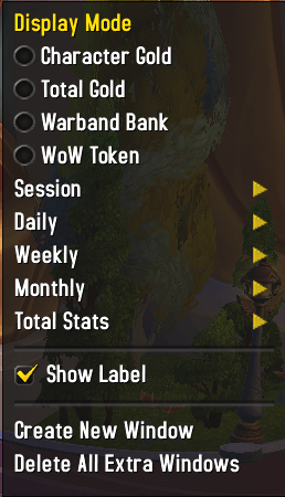 Choose what you want to display per individual window