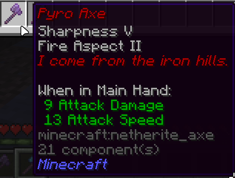 New Pyro Axe