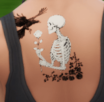 Skelett mit Rabe Frauentattoo .png