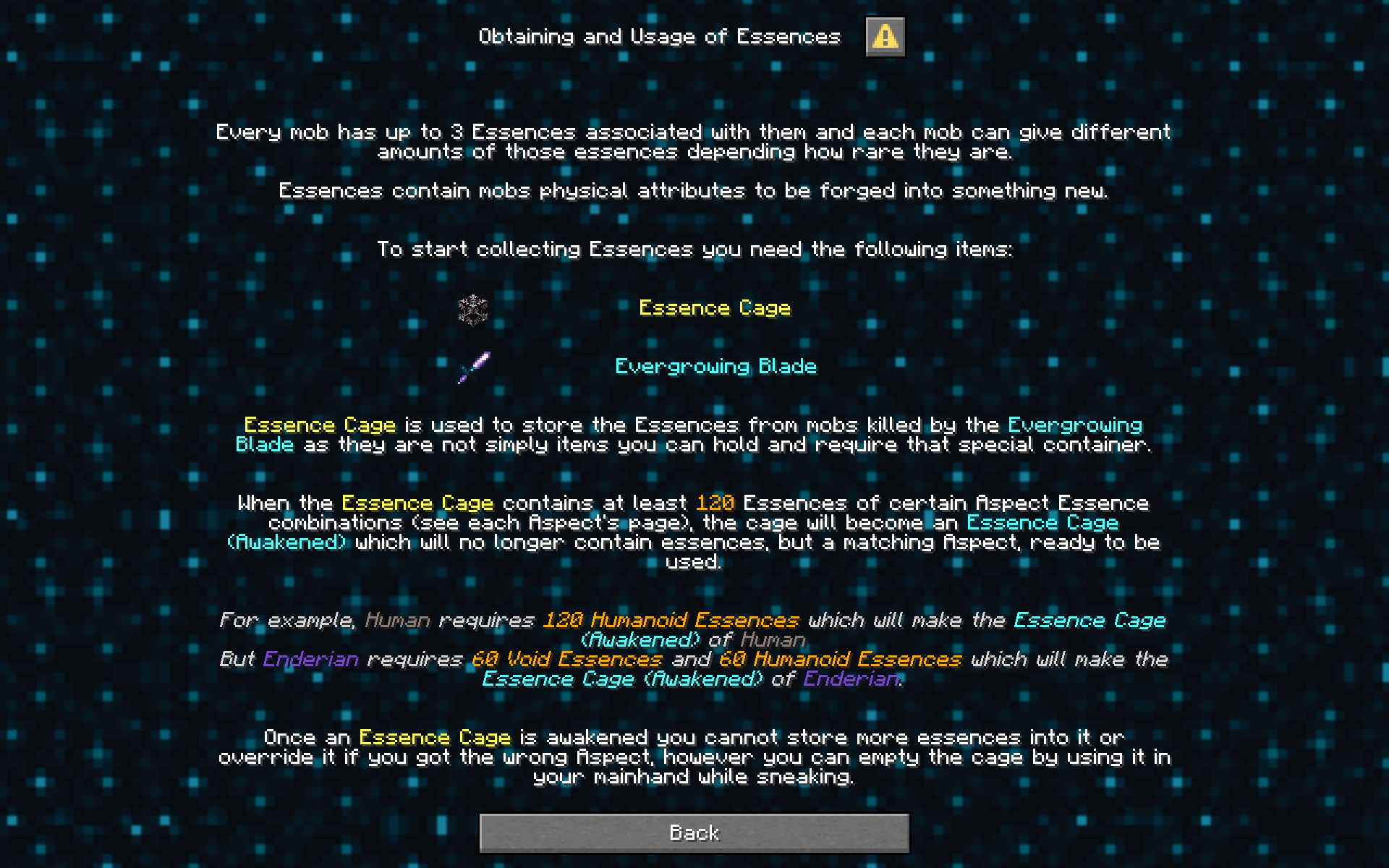 Thumbnail Detailed explanation on how the Essence System works teaching how to change your Aspect in-game.
