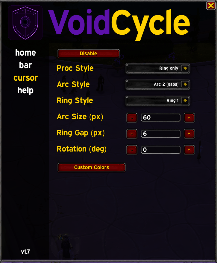 Settings Cursor