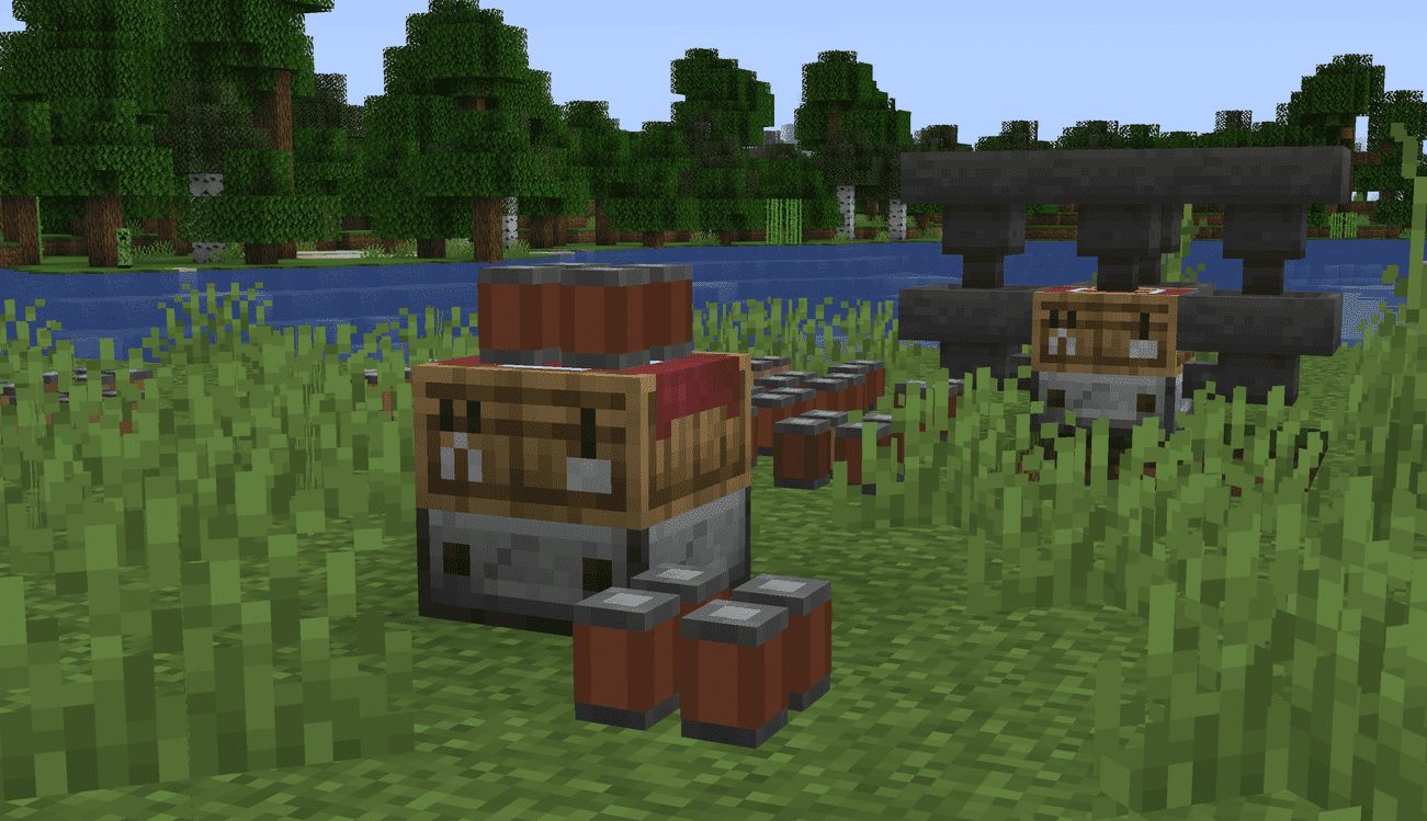 Place cans as a way of storage! Shift-right click.