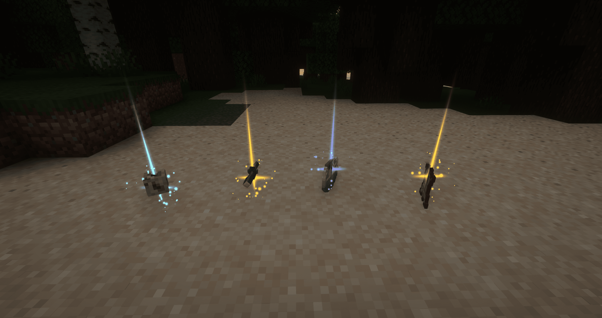Thumbnail Loot beams that change color based on the item's name (line 1 of the full tooltip).
Added in version 1.0.3