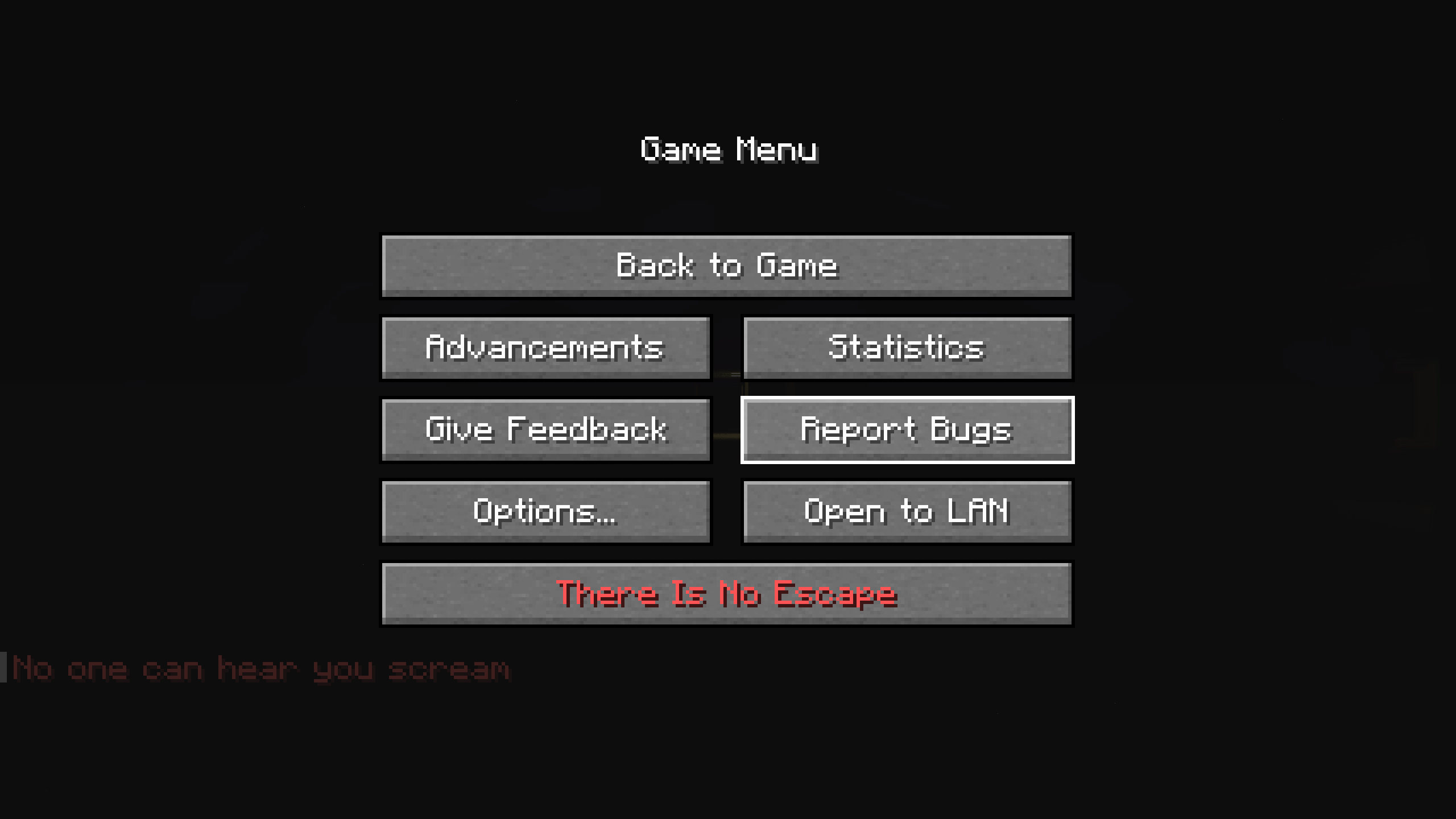 There is no Escape...