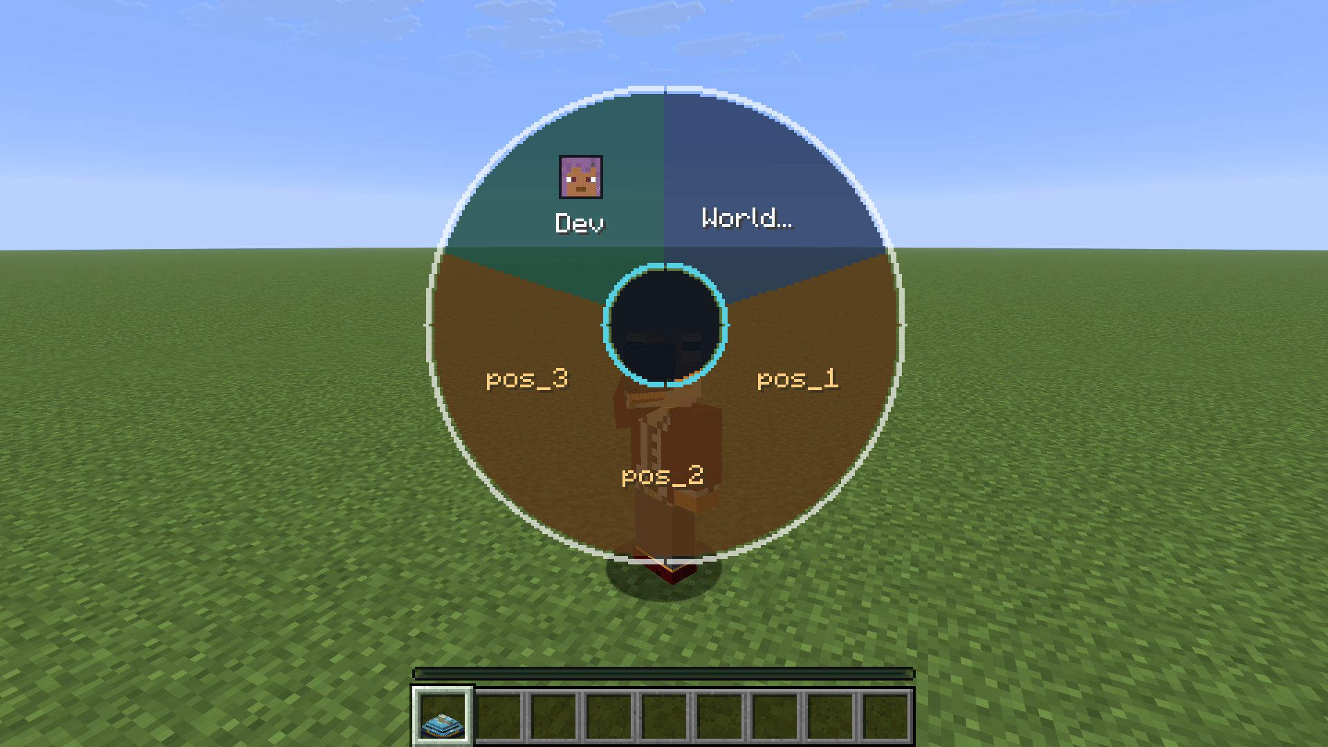 Radial menu open (spawn + players + waypoint slices)