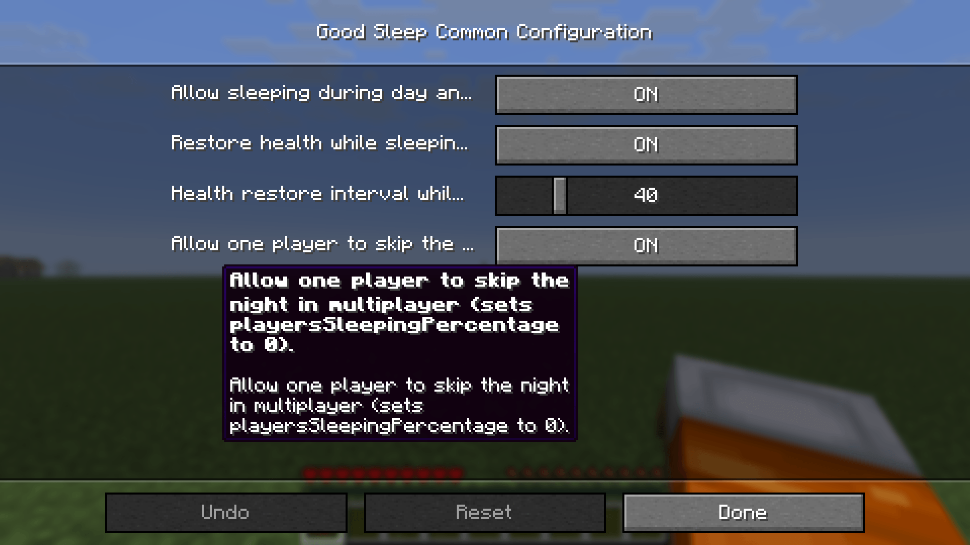 Multiplayer night skip notification