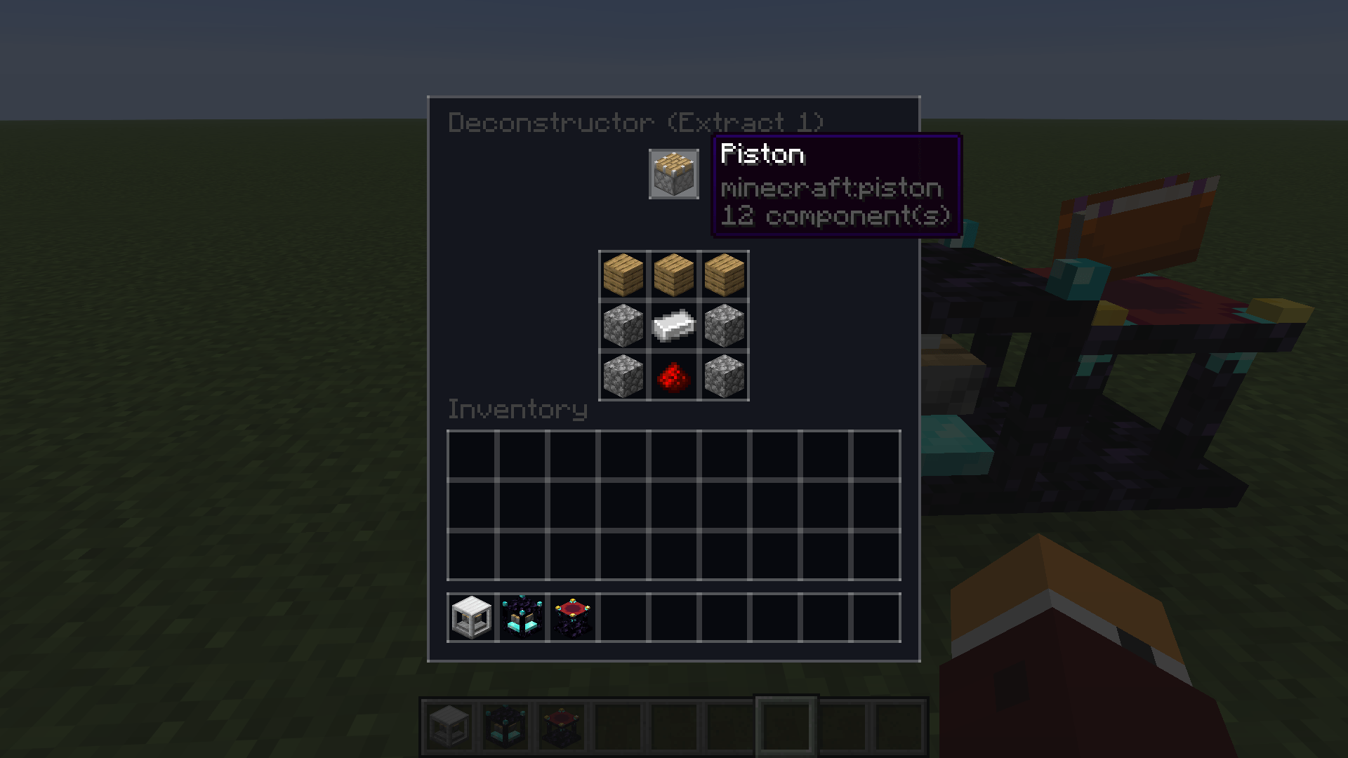 Deconstructor GUI with item breakdown